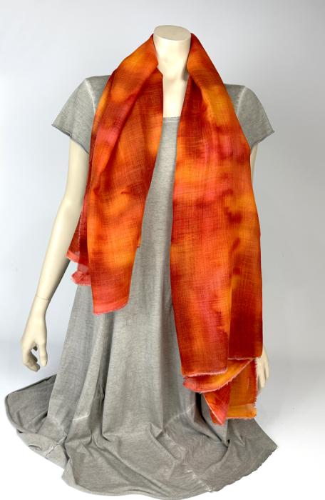 Wollen omslagdoek 100% Wol Etamine sjaal | 1800-003