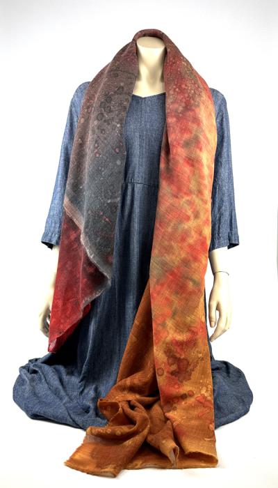 Wollen omslagdoek 100% Wol Etamine sjaal | 1800-004