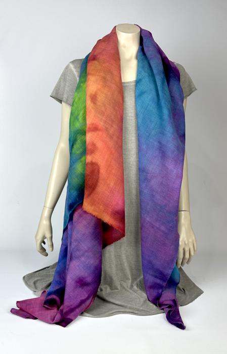 Wollen omslagdoek 100% Wol Etamine sjaal | 1800-005