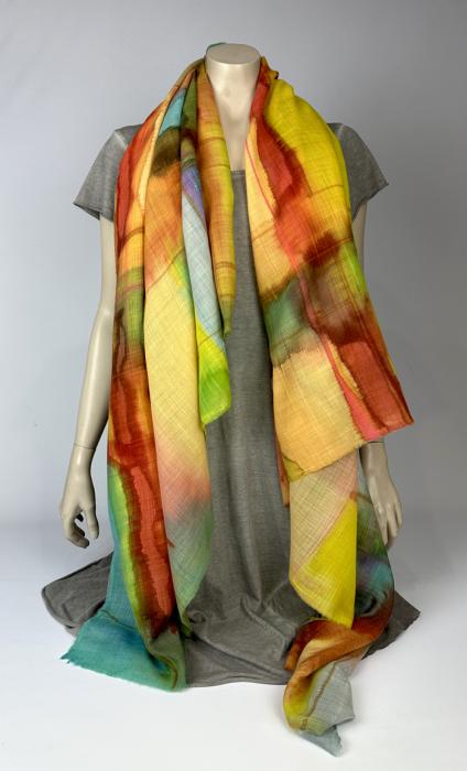 Wollen omslagdoek 100% Wol Etamine sjaal | 1800-008