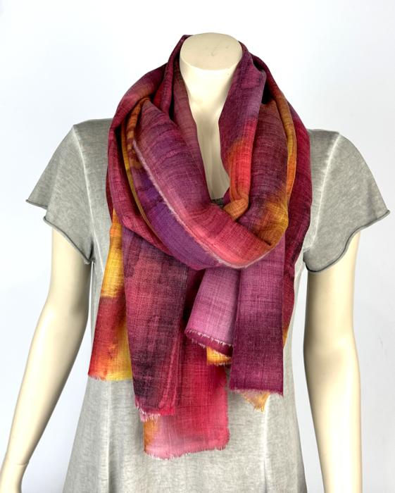 Wollen omslagdoek 100% Wol Etamine sjaal | 1800-010