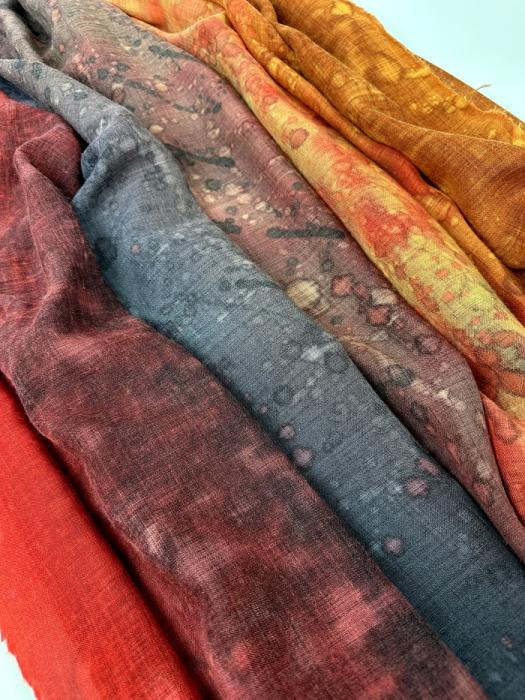 Wollen omslagdoek 100% Wol Etamine sjaal | 1800-004