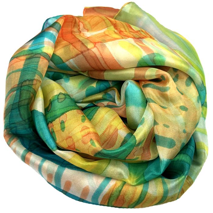  Silk scarf | handpainted | 100-1032