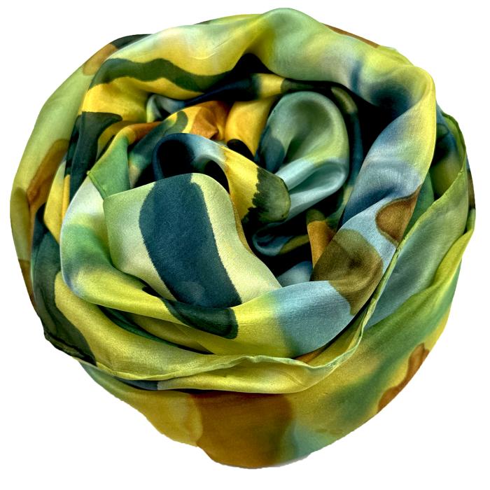 Zijden sjaal | handgeschilderd | 100-1047