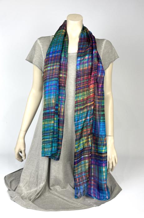 Zijden sjaal | handbeschilderd | 100-1031