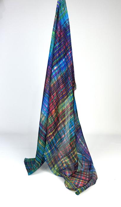 Zijden sjaal | handbeschilderd | 100-1031