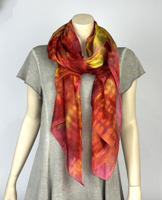 Zijden sjaal | handgeschilderd | 100-1033