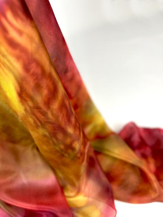 Zijden sjaal | handgeschilderd | 100-1033