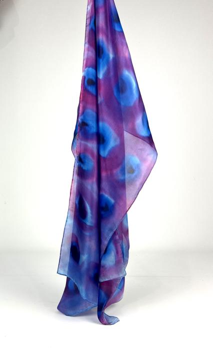 Zijden sjaal | handbeschilderd | 100-1034