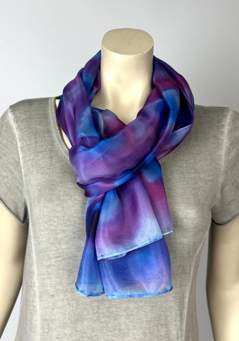 Zijden sjaal | handbeschilderd | 100-1034