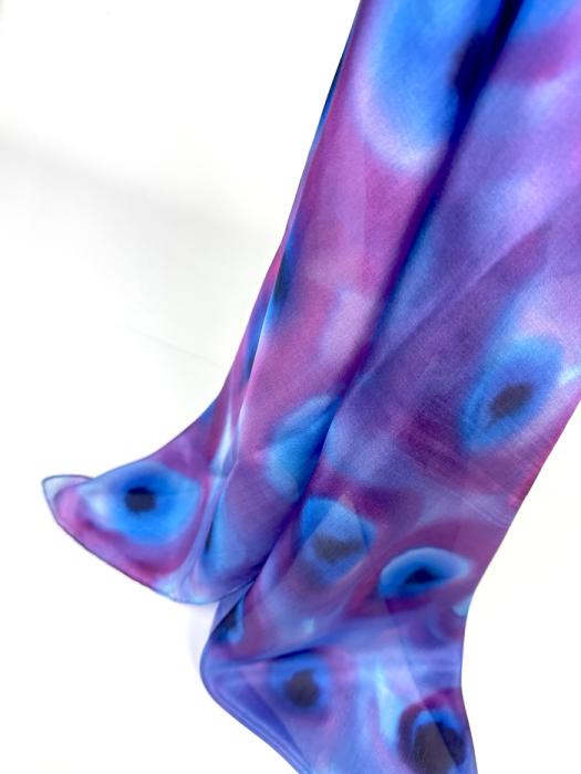 Zijden sjaal | handbeschilderd | 100-1034