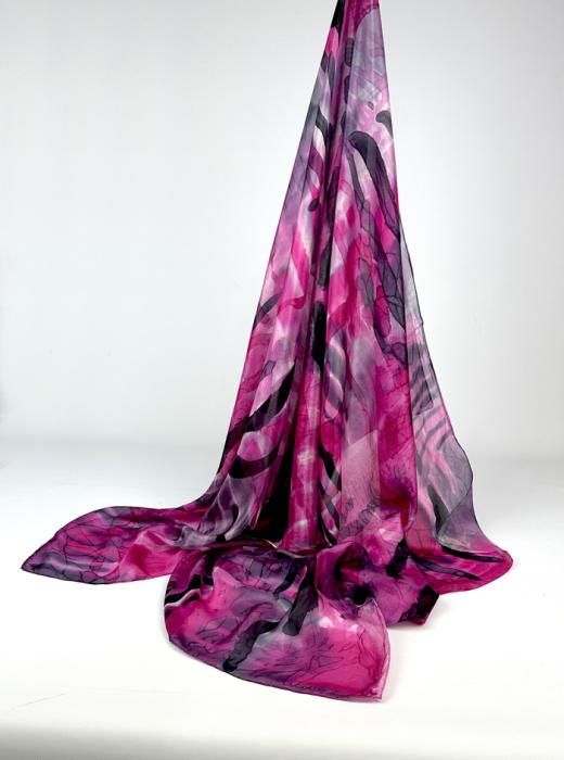 Zijden sjaal | handgeschilderd | 100-1035