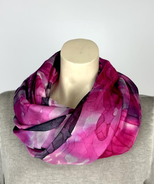 Zijden sjaal | handgeschilderd | 100-1035