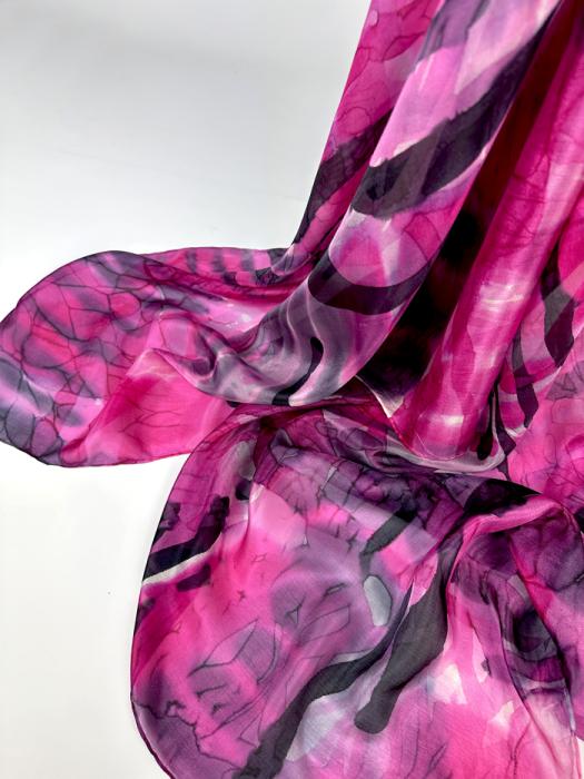 Zijden sjaal | handgeschilderd | 100-1035