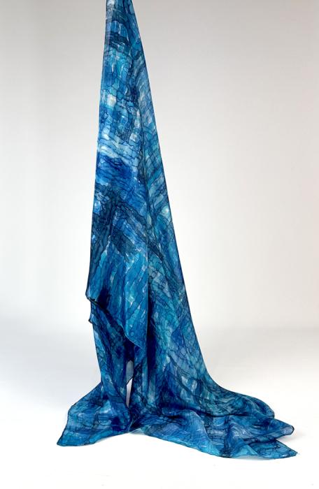 Zijden sjaal | handgeschilderd | 100-1038