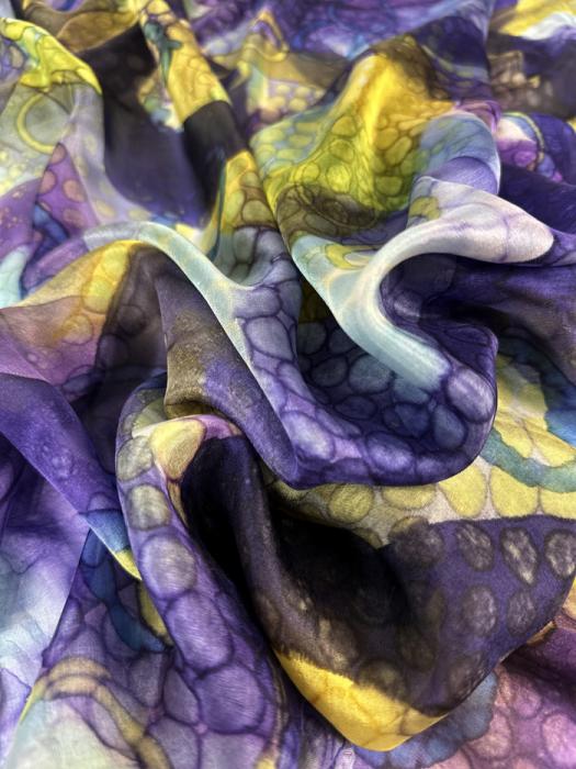 Zijden sjaal | handgeschilderd | 100-1040