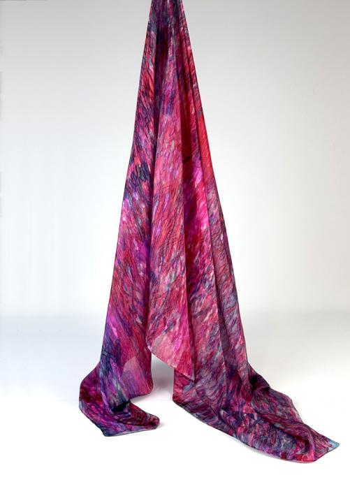 Zijden sjaal | handgeschilderd | 100-1041