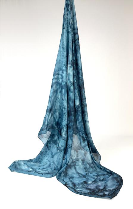 Zijden sjaal | handgeschilderd | 100-1044