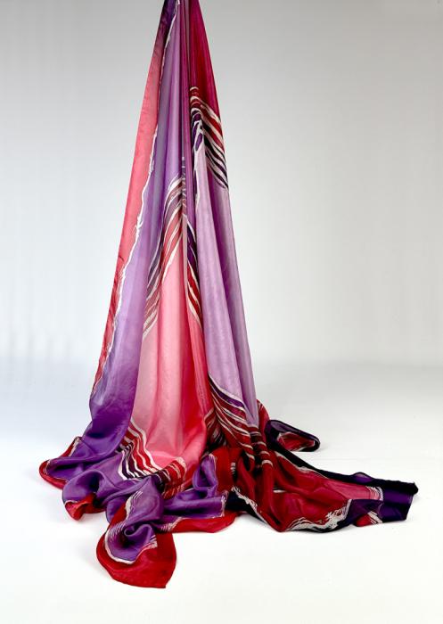 Zijden sjaal | handgeschilderd | 100-1045